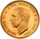 George VI (1936-52), Proof four coin gold Set, 1937, Coronation year, gold Five Pounds, Two Pounds, Sovereign and Half-Sovereign