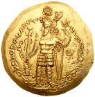 Kushano-Sasanian. Hormizd I. gold Dinar (7.87 g), ca. (265-295 AD) Superb EF