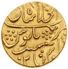 Mughal Empire, Muhammad Shah (AH 1131-1161 / 1719-1748 AD). gold Mohur, Dar al-Khilafa Shajahanabad, AH1135 - 2