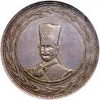 Nasir al-Din Shah, (AH1264-1314/1848-1896 AD). silver Toman (10 Kran), AH1301 (1884)