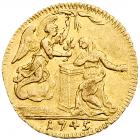 Italian States: Sardinia. Carlo Emanuele III (1730-73), gold ½-Zecchino, 1745, Turin mint - 2