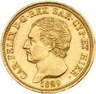 Italian States: Sardinia. Carlo Felice (1821-31), gold 80-Lire, 1829 P, Genoa