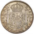 Silver 8-Reales 1788 Mo-FM and Peru, silver Sol, 1884 B.D., LIBER-TAD in relief (KM 106.2a, 196.19). - 2