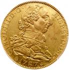 Charles IV, (1759-1788). gold 4 Escudos, 1787-DV (Madrid)