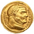 Maximianus. Gold Aureus (4.97 g), second reign, AD 307-308 About EF