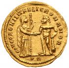 Maximianus. Gold Aureus (4.97 g), second reign, AD 307-308 About EF - 2