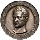 Medal. Silver. 42.3 mm. By C. Pfeuffer. In Honor of Numismatist and St. Petersburg Mint Engraver and Designer J.J. Reichel, 1851