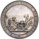 Medal. Silver. 65.7 mm. 139.23 gm. By M. Kuchkin. Ministry of Agriculture and State Property, nd (1887). Prize Medal for Agricul