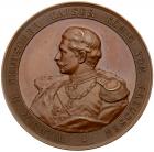 Medal. Bronze. 59.7 mm. Unsigned. On the Visit of Alexander III to Berlin, 1889 - 2