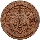 Prize Medal. Bronze. 50 mm. Unsigned. Imperial Don-Kuban-Terek Society of Agriculture, nd (ca. 1908-1909). - 2