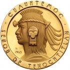 Mexico. Hernan Cortes Gold Medal, 1963 Brilliant Unc