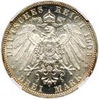 German States: Lubeck. 3 Mark, 1908-A NGC MS65 - 2