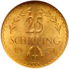 Austria. 25 Schillings, 1931 NGC MS64 - 2