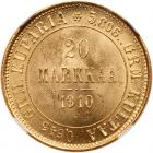 Finland. 20 Markkaa, 1910-L NGC MS64 - 2