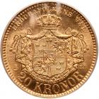 Sweden. 20 Kronor, 1898-EB PCGS MS66 - 2