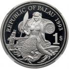 Palau. Palladium Essai 1 Dollar, 1993 NGC PF69 UC