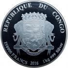 Congo (Republic). 150000 Francs, 2016 NGC MS70