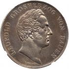 German States: Baden. 2 Taler, 1841 NGC AU58