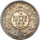 India - British. Proof 1/4 Rupee Restrike, 1913 (b) PCGS Proof 63 - 2