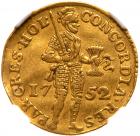 Netherlands: Holland. Ducat, 1752 NGC AU50