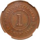 Straits Settlements. Cent, 1906 NGC MS62 BR - 2