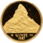 Switzerland. 1/4 Unze, 1987-AH PCGS PF69 DC - 2