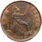 Great Britain. Penny, 1863 PCGS MS64 RB - 2