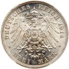 German States: Anhalt. 3 Mark, 1914-A PCGS MS65 - 2