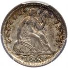 1853 Liberty Seated H10C. Arrows PCGS MS64