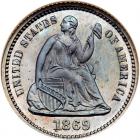 1869 Liberty Seated H10C NGC Proof 65