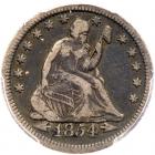 1854-O Liberty Seated 25C. Arrows, Huge O PCGS VF25