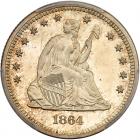 1864 Liberty Seated 25C PCGS PF64 CAM