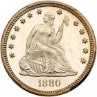 1880 Liberty Seated 25C PCGS PF67 CAM