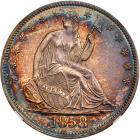 1858 Liberty Seated 50C NGC Proof 66*