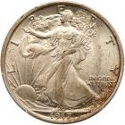 1917-D Liberty Walking 50C. Mintmark on Obv PCGS MS64