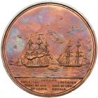 1853. Congressional Naval Bronze Medal (102. mm) EF to About Unc