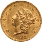 1853 $20 Liberty PCGS AU55