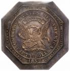 The 1908 Obverse Uniface Silver Restrike of 1852 K-1 Assay 900 Thous $20 PCGS MS