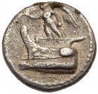 Macedonian Kingdom. Demetrios I Poliorketes. Silver Hemidrachm (2.07 g), 306-283 BC