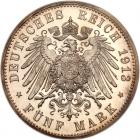 German States: Prussia. Proof 5 Marks, 1913-A PCGS Proof 64 - 2