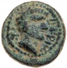 Tiberius. AE (2.77 g), AD 14-37 Choice VF