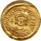 Maurice Tiberius. Gold Solidus, 582-602