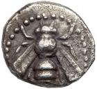 Ionia, Ephesos. Silver Diobol (1.14 g), ca. 390-325 BC Choice VF