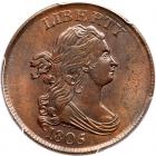 1805 C-1 R2- Repunched 5 PCGS graded MS64 Brown