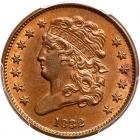 1832 C-2 R2 PCGS graded MS63 Brown, CAC Approved