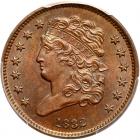 1832 C-3 R2 PCGS graded MS65 Brown, CAC Approved