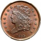 1835 C-1 R1 Repunched 5 PCGS graded MS64 Red & Brown, CAC Approved