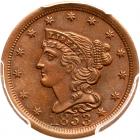 1853 C-1 R1 PCGS graded MS64 Brown, CAC Approved