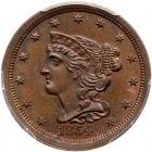 1854 C-1 R1+ PCGS graded MS64 Brown, CAC Approved