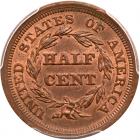 1854 C-1 R1+ PCGS graded MS64 Red & Brown, CAC Approved - 2